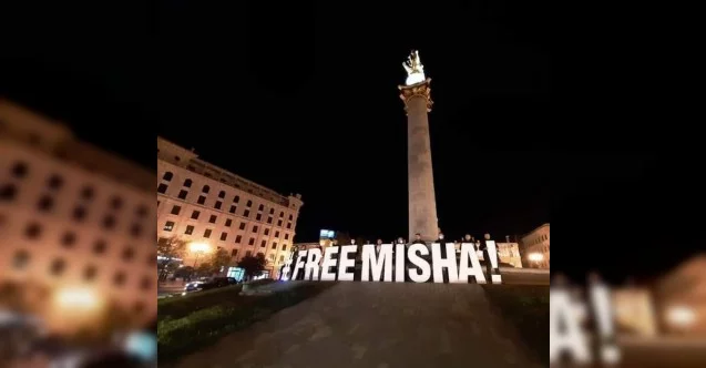 Gürcistan’da eski Cumhurbaşkanı Saakaşvili için "Mişa’ya Özgürlük" protestosu