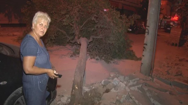 İzmir’de ağaç yola devrildi, şans eseri kimse yaralanmadı