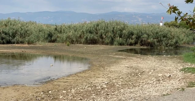 İznik Gölündeki kuraklık korkutuyor