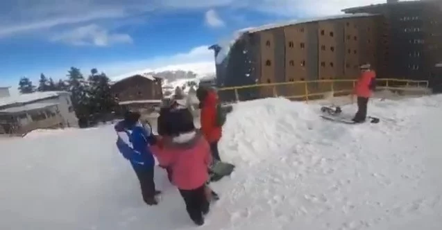 Kayakçılar Uludağ’da tehlikeyi böyle atlattı
