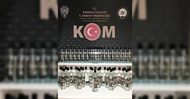 Kırıkkale’de 56 litre sahte etil alkol ele geçirildi