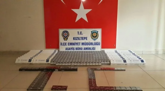 Kızıltepe’de 1070 paket kaçak sigara yakalandı