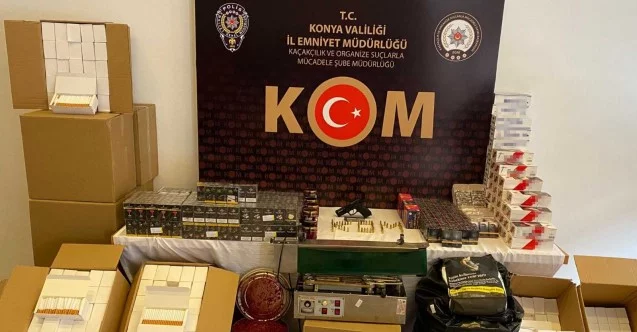 Konya merkezli 5 ilde kaçak sigara operasyonu: 9 gözaltı