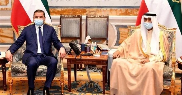 Libya Başbakan Dibeybe, Kuveyt Kralı Al-Sabah ile bir araya geldi