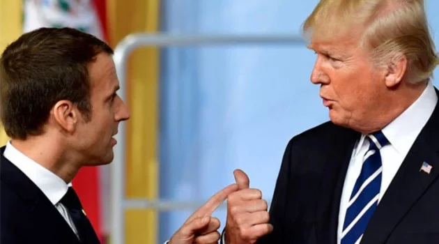 Macron-Trump zirvesi gergin başladı