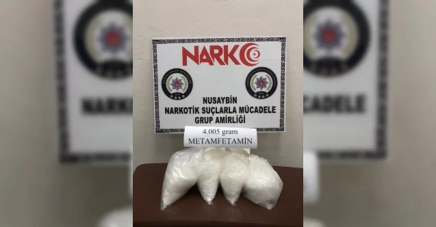 Mardin’de 4 kilogram metamfetamin ele geçirildi