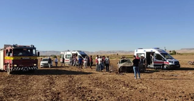 Mardin’de kontrolden çıkan otomobil takla attı: 2 yaralı