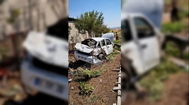 Mardin’de otomobil şarampole yuvarlandı: 1 yaralı