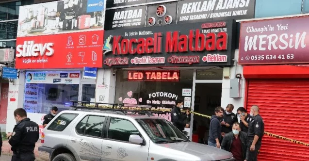 Matbaa işletmecisi iş yerinde silahlı saldırıda yaralandı