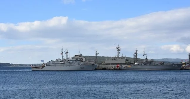 NATO Daimi Mayın Karşı Tedbirleri Deniz Görev Grubu-2 unsuru gemiler Çanakkale’ye liman ziyareti gerçekleştirdi