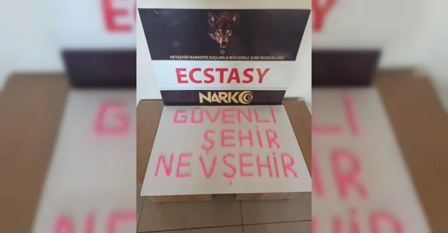 Nevşehir’de 490 adet uyuşturucu hap ele geçirildi
