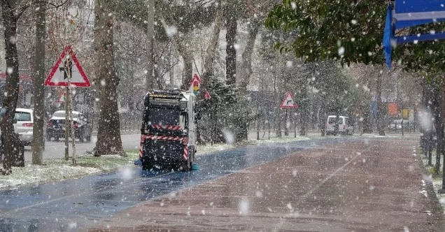 Ordu şehir merkezinde kar yağışı başladı
