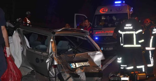 Ordu’da tünelde otobüs otomobille çarpıştı: 2 ölü, 1 yaralı