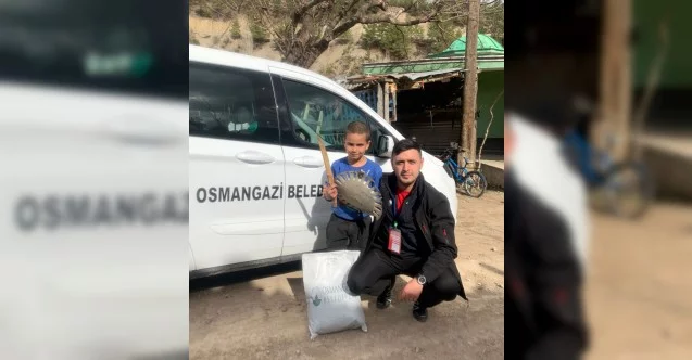 Osmangazi'den depremzede çocuğa çok özel hediye