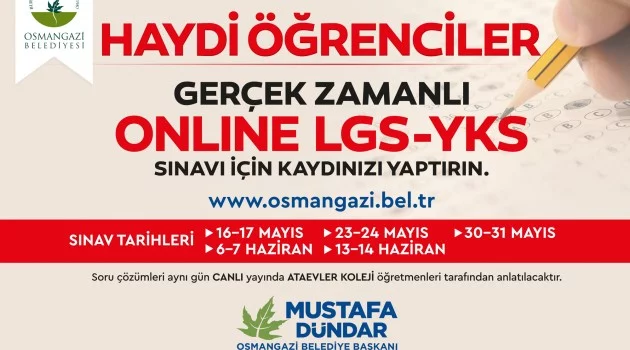 Osmangazi’den Öğrencilere Online Sınav Desteği