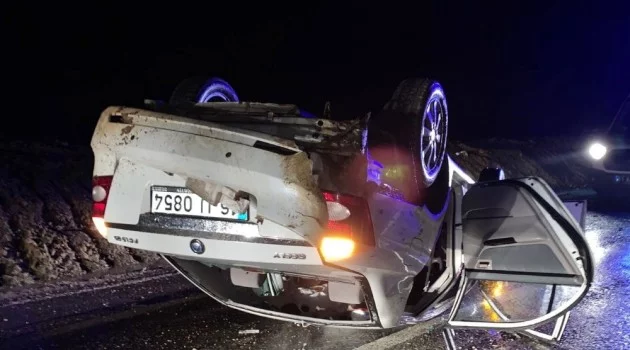 İznik'te feci kaza! Otomobil takla attı: 5 yaralı