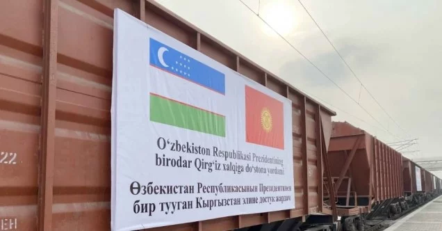 Özbekistan’dan Kırgızistan’a insani yardım