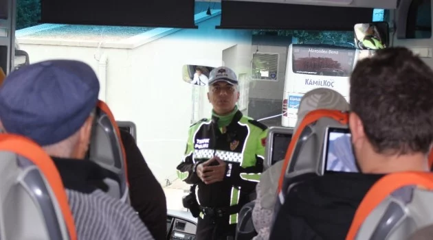 Bursa'da şehirlerarası otobüslerde şok kontrol