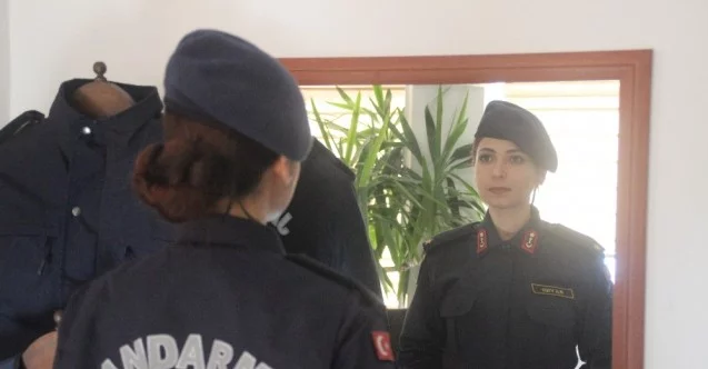 (Özel) Kayseri’nin ilk kadın ilçe jandarma komutanı işini "Aşkla" yapıyor