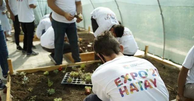 Özel öğrenciler EXPO 2021 için bitki üretimine başladı