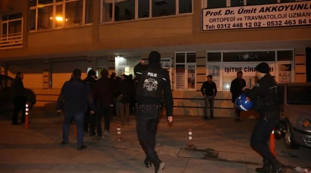 Polisi gören HDP’liler kaçtı
