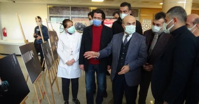 Sağlık çalışanlarının korona virüs mücadelesi fotoğraflara yansıdı
