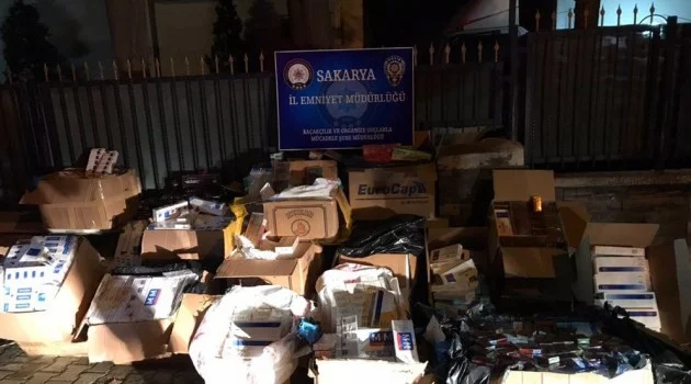 Sakarya’da 17 bin 279 paket kaçak sigara ele geçirildi