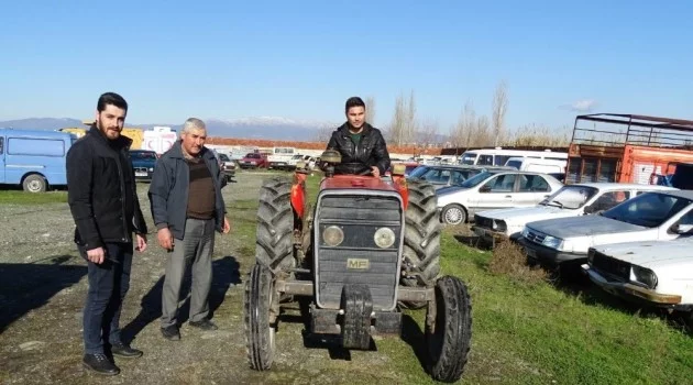 Sarıgöl’de çalınan traktör, 3 yıl sonra Salihli’de bulundu