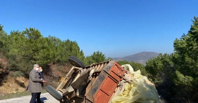 Sındırgı’da traktör kazasında 2 bacanak hayatını kaybetti