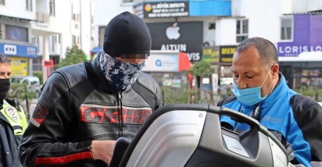 Sivil trafik polisinin durdurduğu motosikletli 3.52 promil alkollü çıktı