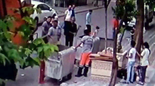 Sultangazi’de temizlik işçisine baltalı saldırı kamerada