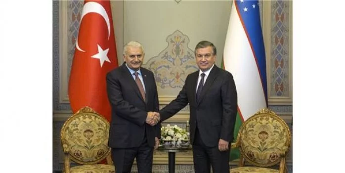 TBMM Başkanı Yıldırım, Özbekistan Cumhurbaşkanı ile görüştü