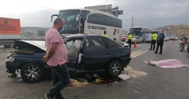 TEM’de otomobil kamyona çarptı: 1 ölü, 5 yaralı