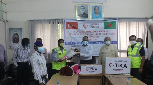 TİKA’dan Bangladeş’de hastanelere Covid-19 yardımı