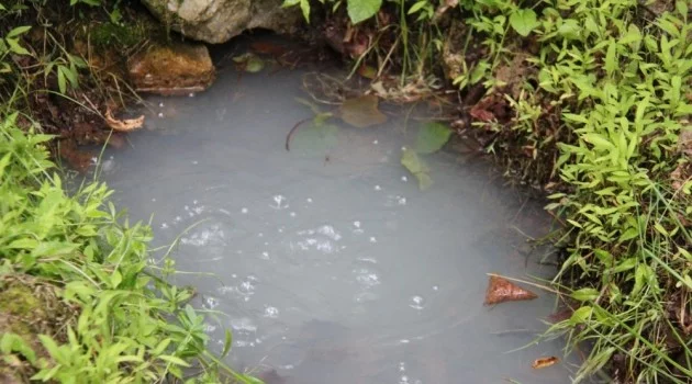Trabzon’un Araklı ilçesinde fındıklık içinde kaplıca ve maden suyu bulundu