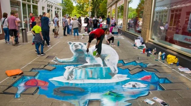 Türk 3D sokak sanatçısından uluslararası başarı