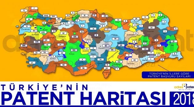 Türkiye’nin 2018 yılı patent haritası