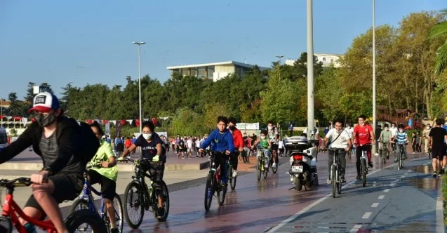 Tuzla’da sosyal mesafeli bisiklet ve yürüyüş etkinliği