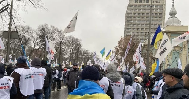 Ukrayna’da karantina protestosu
