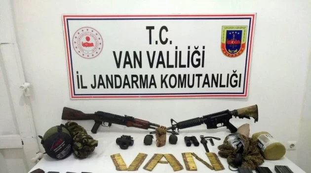Van’da sağ yakalanan teröriste ait malzemeler ele geçirildi