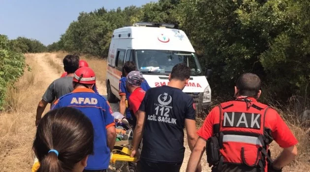 Bursa'da yamaç paraşütü düştü: 1 yaralı