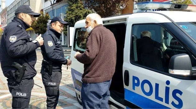 Yaşlı vatandaş ile polis arasında ilginç diyalog