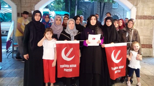 Yeniden Refah Partisi Bursa Kadın Koları'ndan İstanbul Sözleşmesine tepki