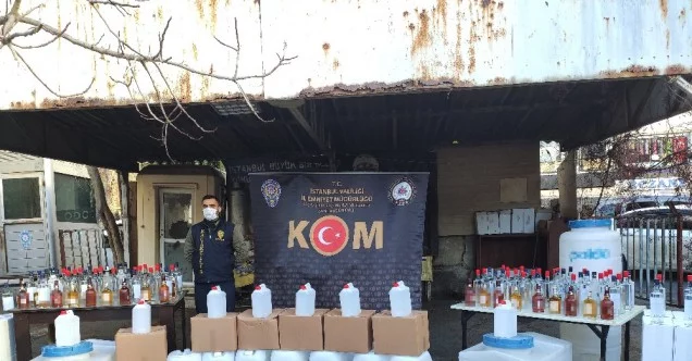 Yılbaşı öncesi İstanbul’da 1.5 ton kaçak içki ele geçirildi