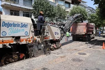 Yıldırım'da Teyyareci Mehmet Ali Caddesi yenileniyor