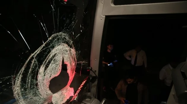 Bursa'da yolcu otobüsüne şok saldırı