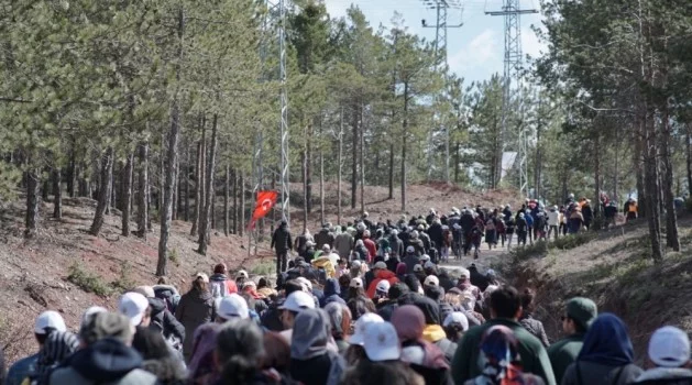 Yüzlerce kişi ormanlar için toplandı