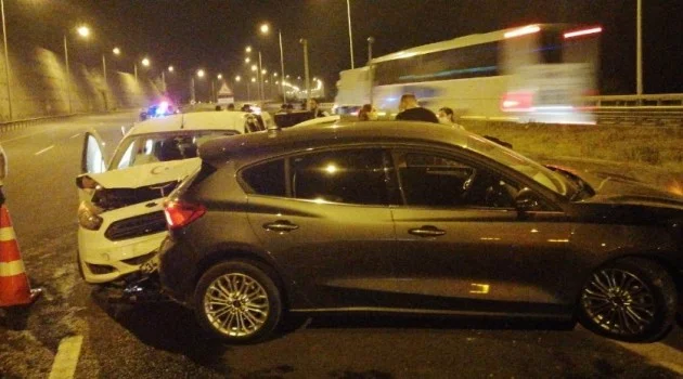 Zincirleme kaza nedeniyle TEM Otoyolu İstanbul istikametine trafiğe kapatıldı